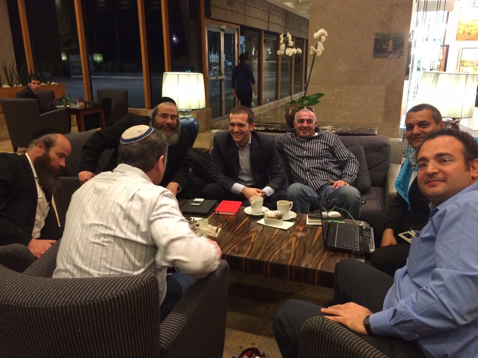 Gokhan Basaran meeting business partners in the Middle East